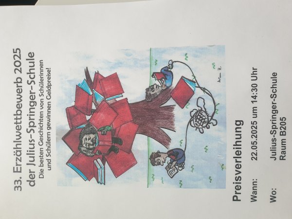 Foto: Plakat des Erzählwettbewerbs 2025